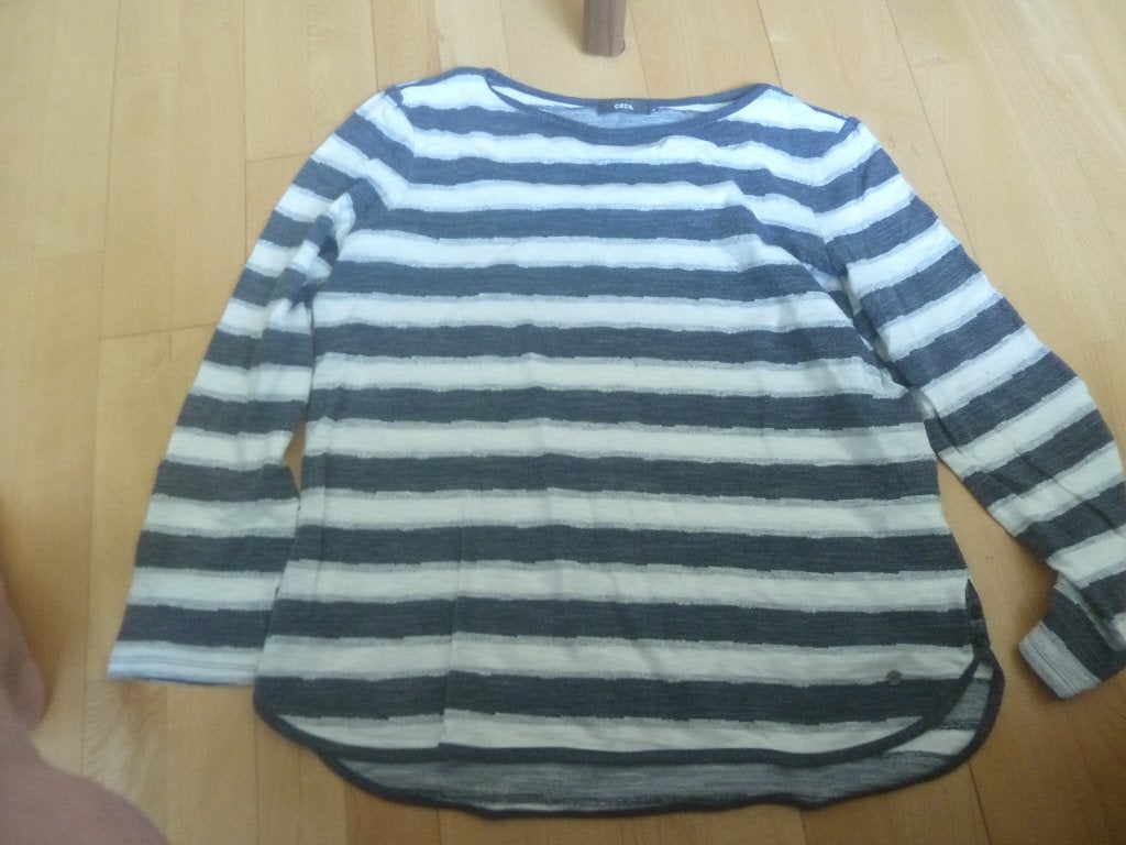 Cecil grijs wit Shirt met lange mouwen. maat L, Overige kleuren, Maat 42/44 (L), Ophalen of Verzenden, Zo goed als nieuw