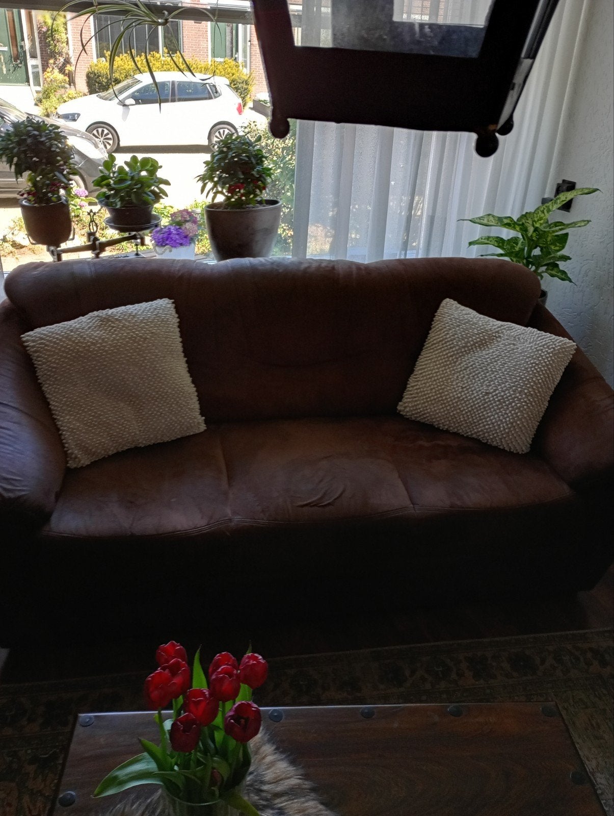 Te koop 3 zits bank met 2 fauteuils., Ophalen of Verzenden, Gebruikt, 75 tot 100 cm