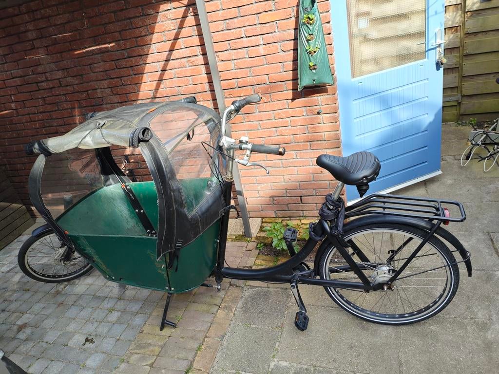 Babboe bakfiets – 7 versnellingen – volledig nagekeken, Gebruikt, Huif, 3 kinderen, Ophalen
