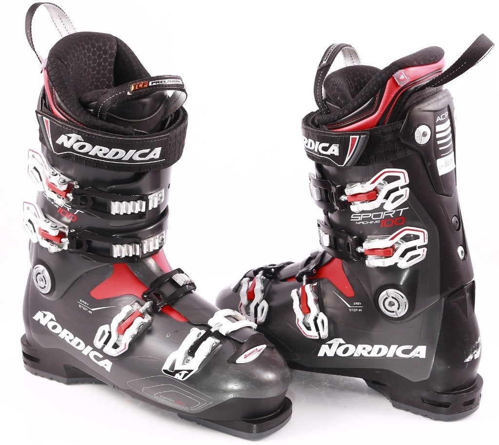 42; 42,5 EU skischoenen NORDICA SPORTMACHINE 100, ACP, 160 tot 180 cm, Gebruikt, Verzenden, Schoenen