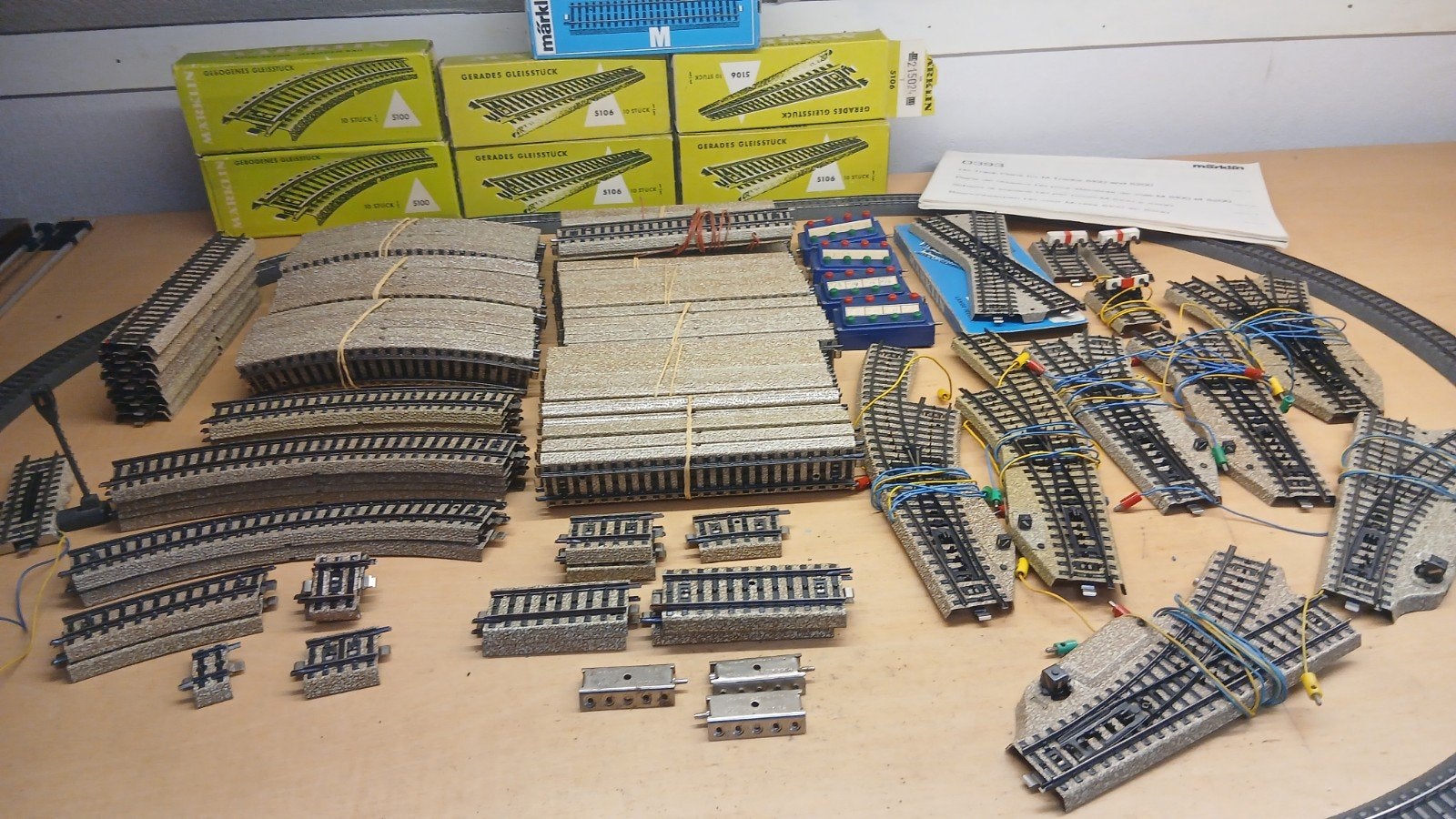 Marklin H0  - Ruim 140 delige M-rail pakket., Hobby en Vrije tijd, Wisselstroom, Gebruikt, Rails, Ophalen of Verzenden