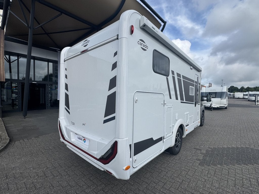 Carado T338 PRO+ Automaat MEGAKORTING!!!, Caravans en Kamperen, Campers, Automaat, Startonderbreker, Ringverwarming, Fiat