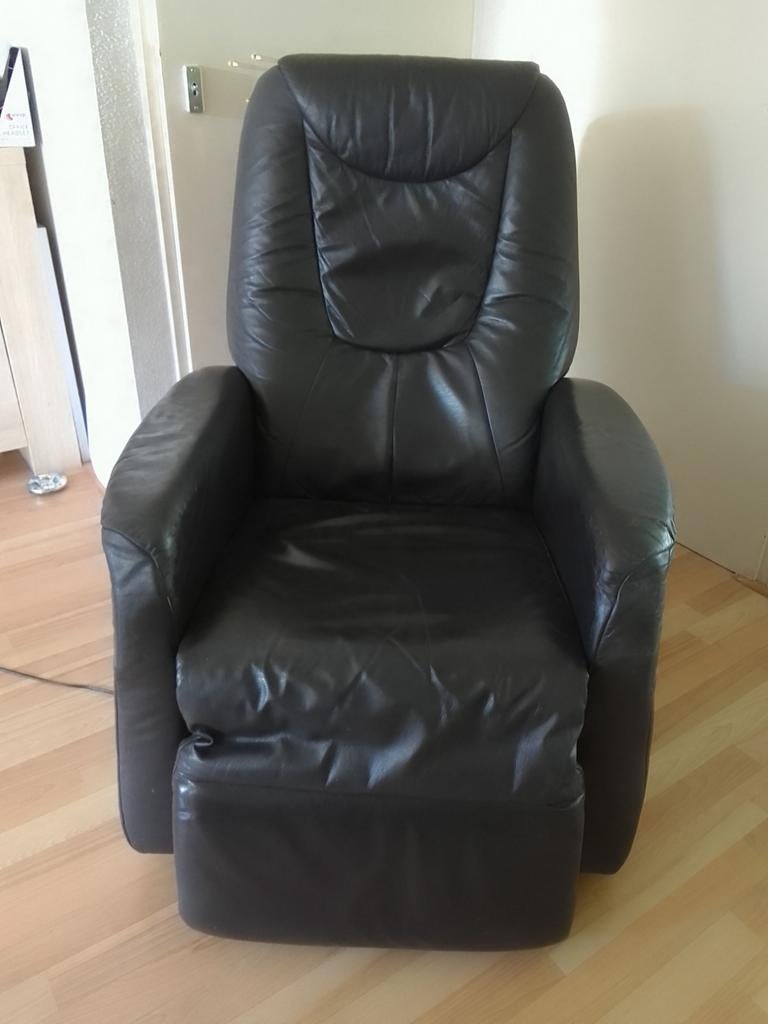 Sta op stoel, Huis en Inrichting, Fauteuils, Ophalen, 75 tot 100 cm, Leer, 50 tot 75 cm