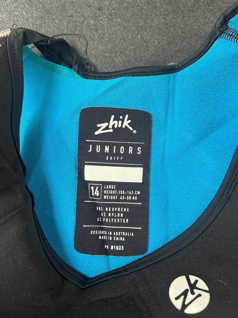 ZhiK Juniors Wetsuit Skiff & Top - Maat 14 (L), Watersport en Boten, Watersportkleding, Ophalen of Verzenden, Gebruikt, Kind, Wetsuit