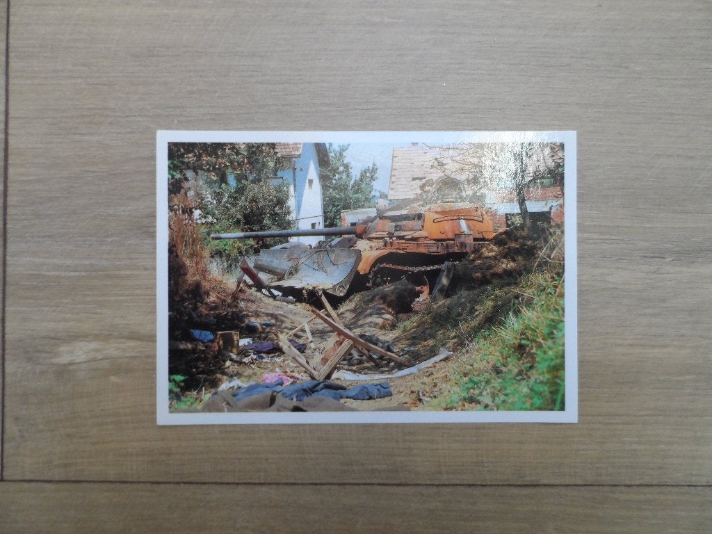 Ansichtkaart Kroatische genietank T72 287, Verzamelen, Militaria | Algemeen, Ophalen of Verzenden, Landmacht, Nederland