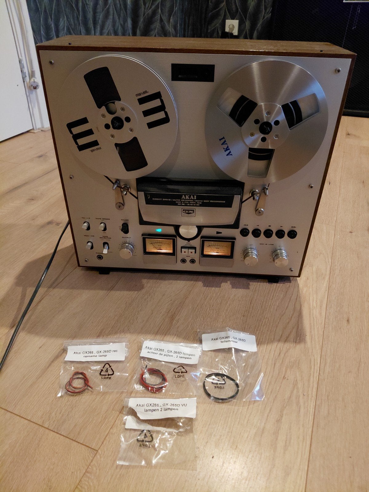 akai gx - 265d  autoreverse deck, Ophalen of Verzenden, Bandrecorder