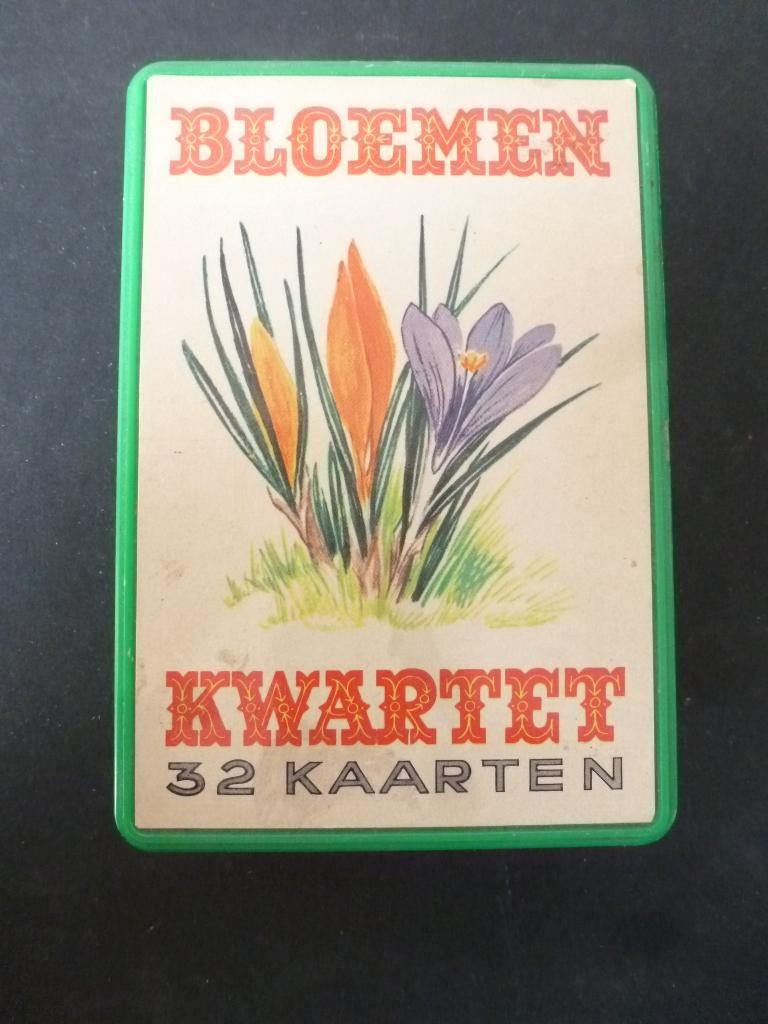 Kwartet. Bloemen. ( uitg. Mulder), Verzamelen, Speelkaarten, Jokers en Kwartetten, Verzenden, Zo goed als nieuw, Kwartet(ten)