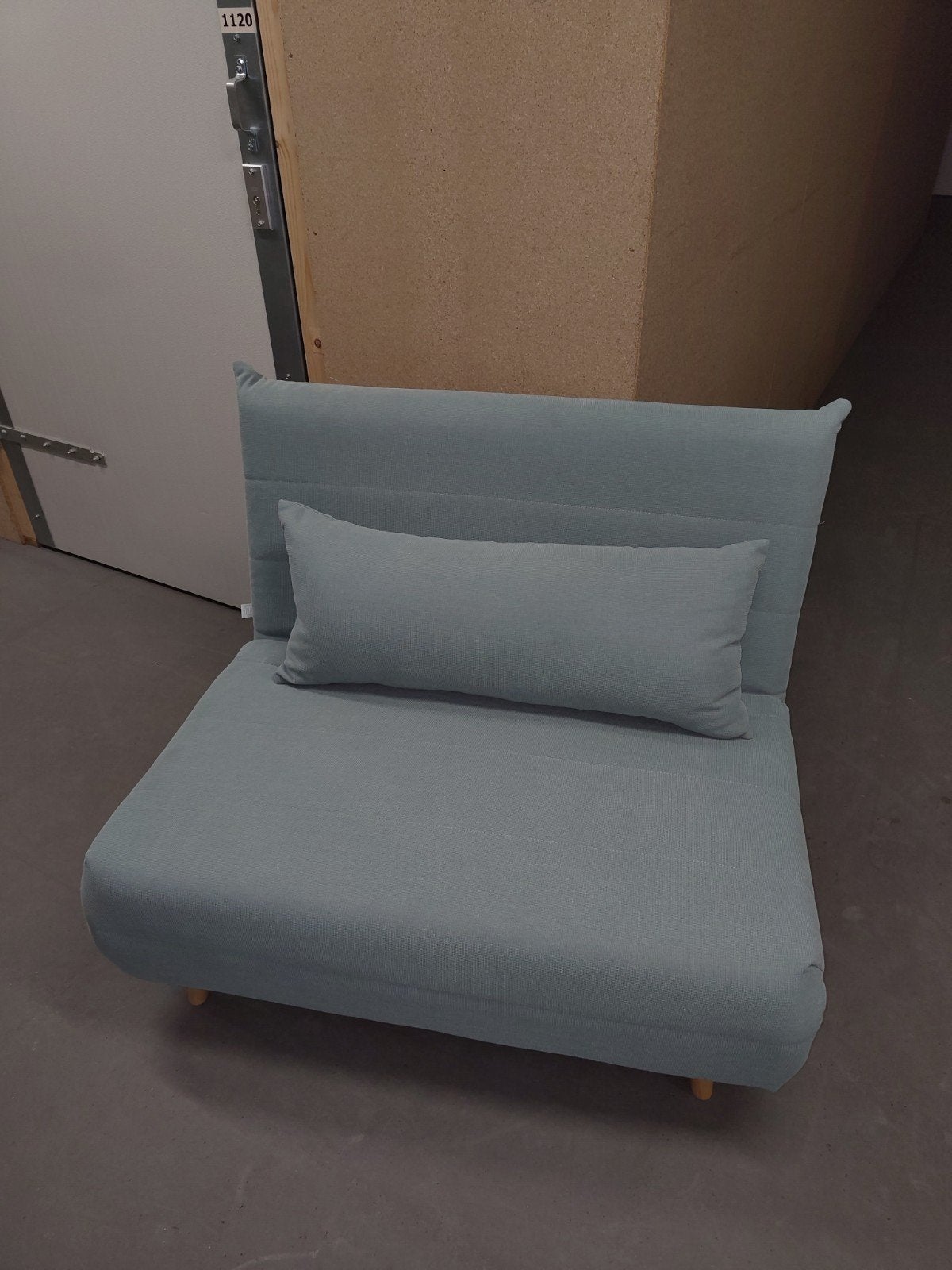 Maison du Monde slaapfauteuil, lichtgroen, Ophalen, Zo goed als nieuw, Eenpersoons, Groen
