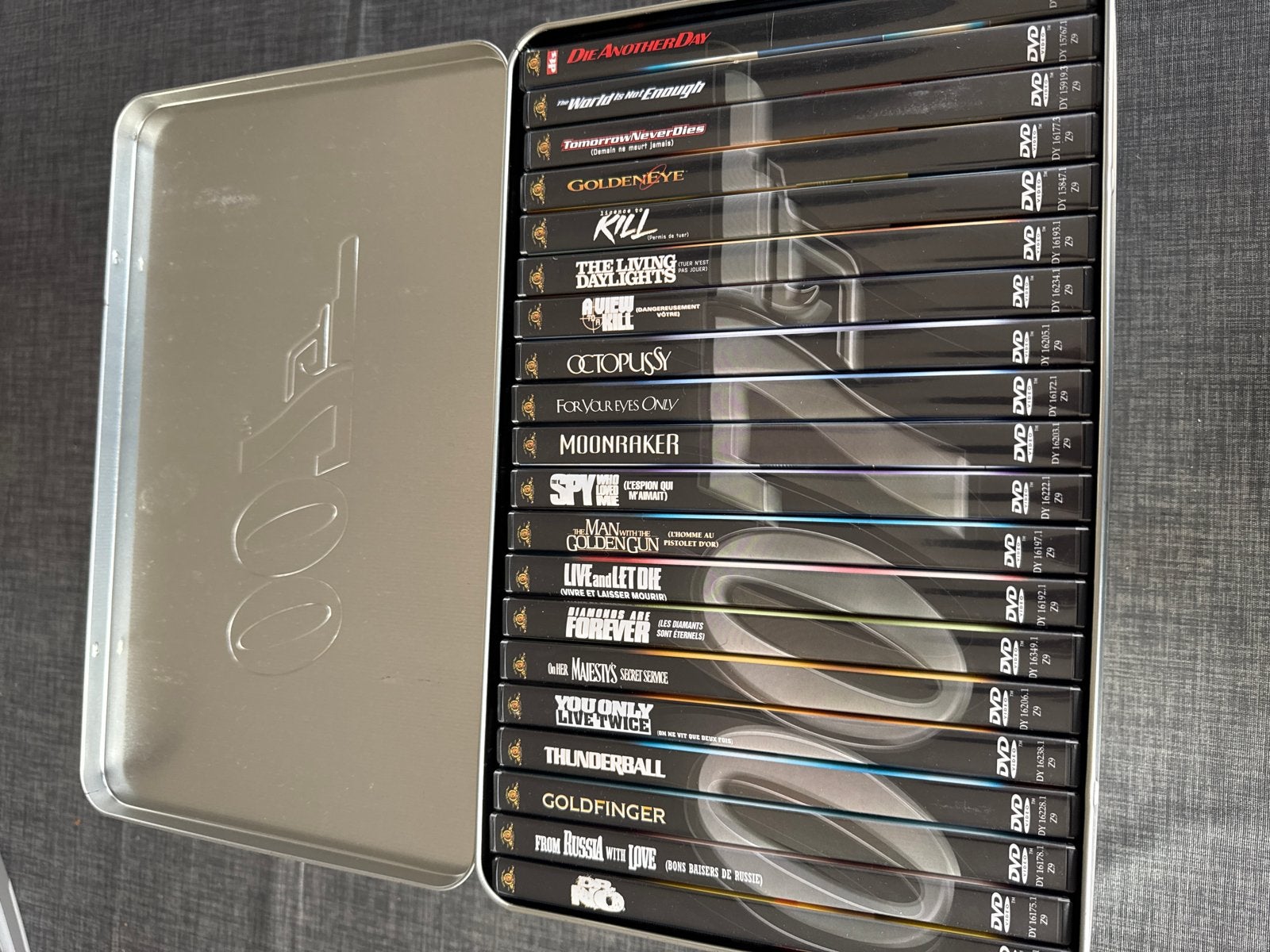 James Bond DVD Collectie - 20 Films in Metalen Box, Engels, Nederlands, Actie, Ophalen of Verzenden