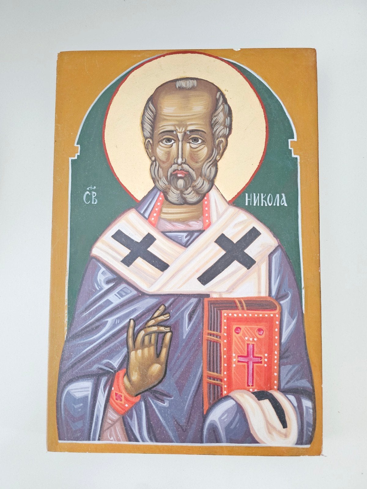 Byzantijnse icoon van Sint Nicolaas, Ophalen of Verzenden, Nieuw