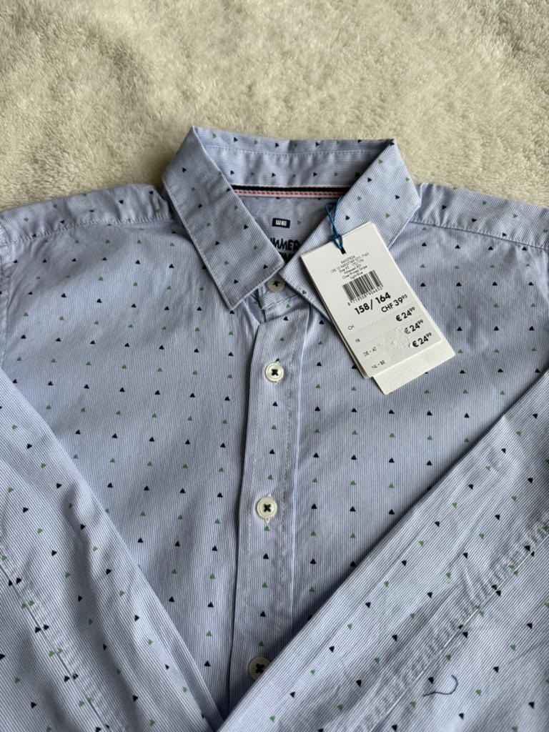 Overhemd jongens merk we maat 158/164 nieuw met kaartje aan, Ophalen of Verzenden, Nieuw, Jongen, Overhemd of Blouse