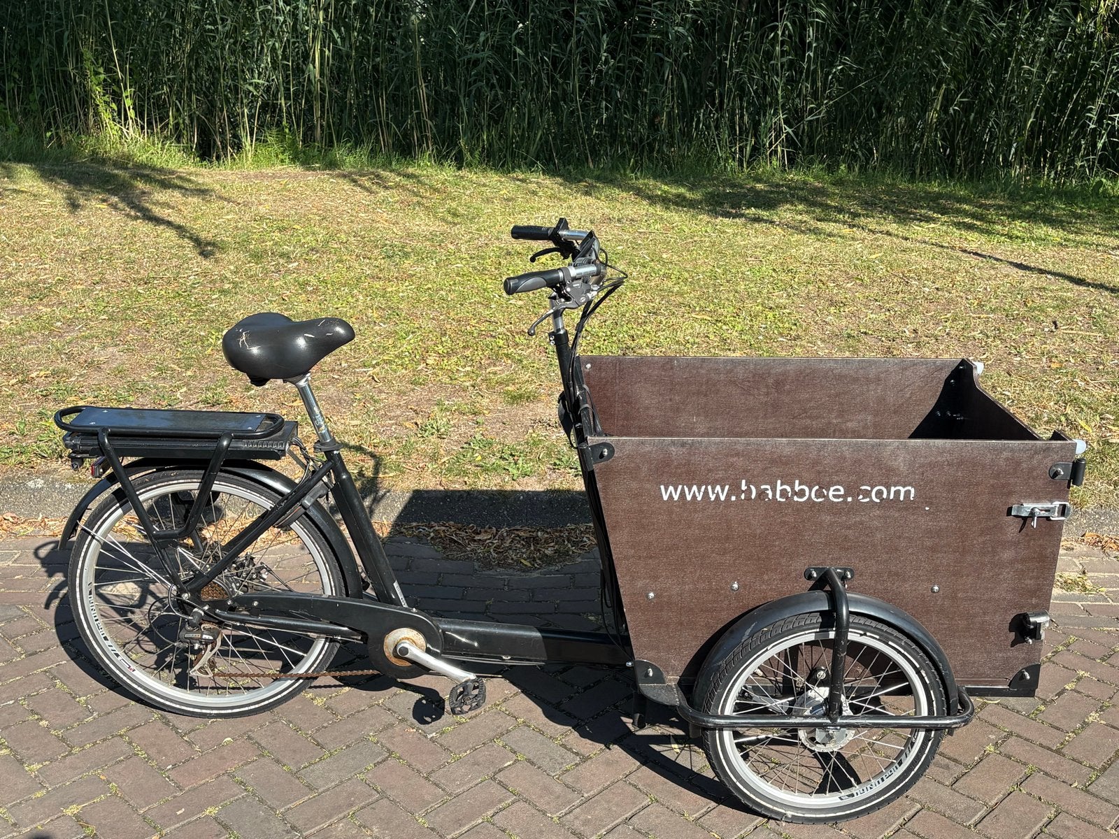 Babboe Dog Bakfiets Elektrisch - incl hoes, Gebruikt, Goederen, Elektrisch, Schijfrem
