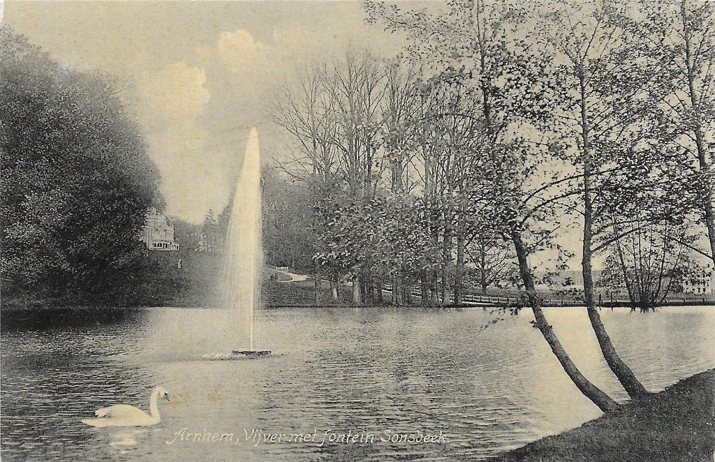 AK Arnhem - Vijver met fontein Sonsbeek, Verzenden, Voor 1920, Ongelopen, Gelderland