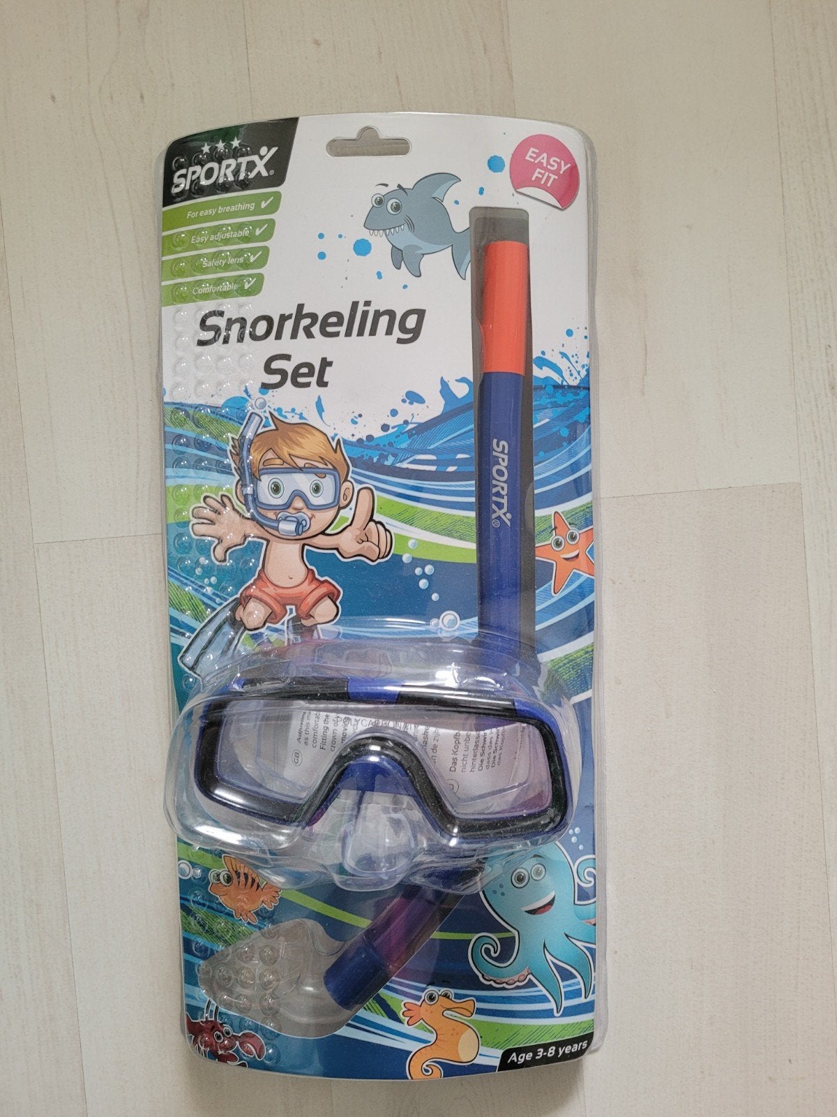 Nieuwe Sportx snorkelset voor kinderen 3-8 jaar, Ophalen of Verzenden, Nieuw, Snorkelset