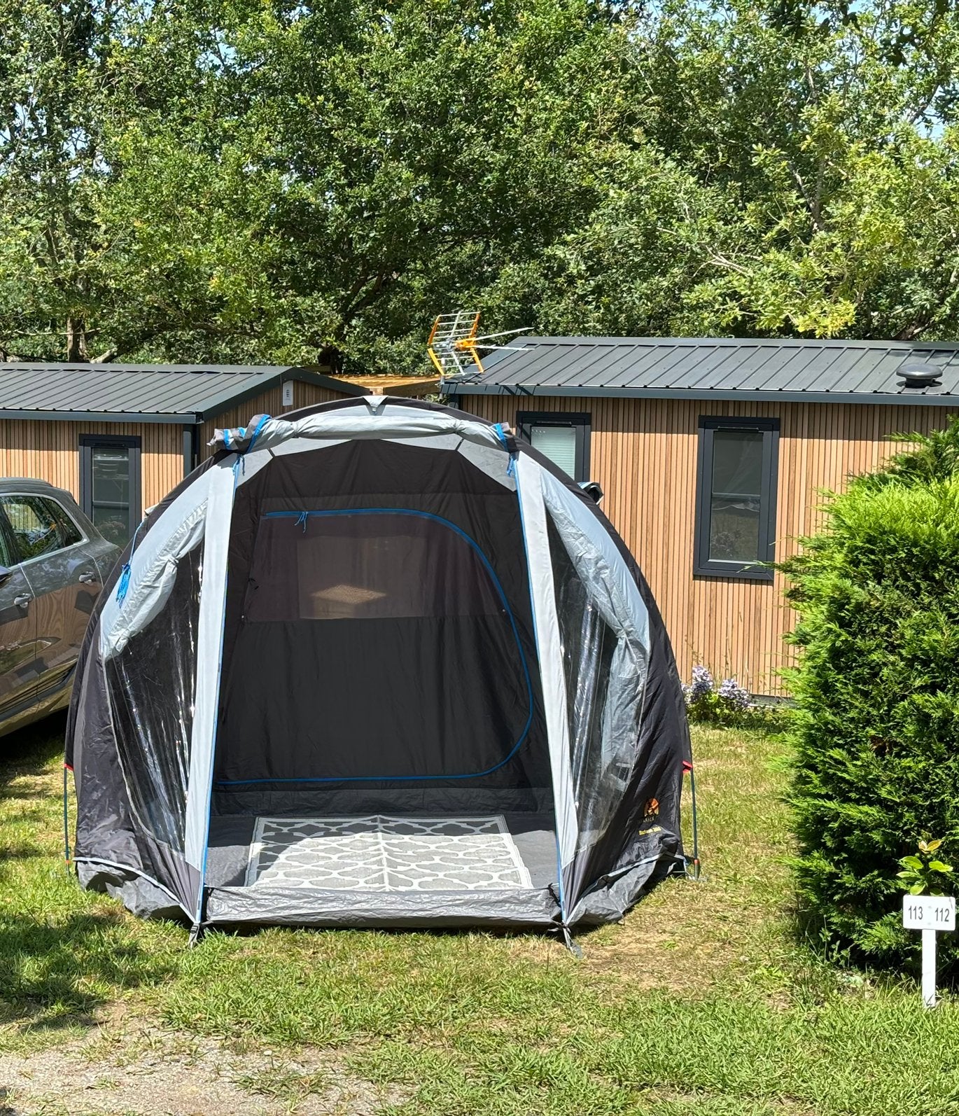 Tunneltent Safarica Blackhawk 260- 4 persoons, stahoogte, Ophalen of Verzenden, Gebruikt, Tot en met 4
