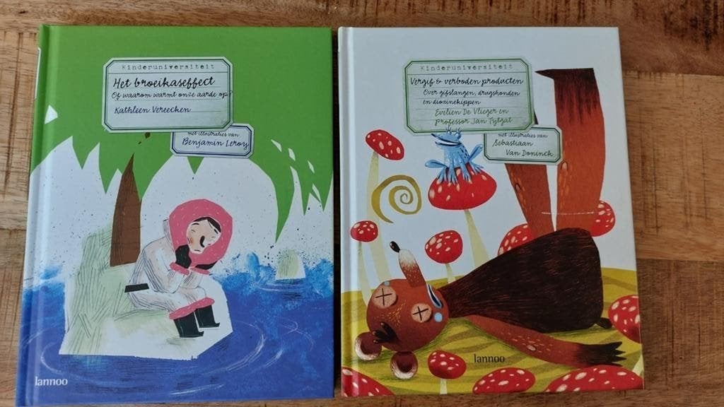 2x Kinderuniversiteit boeken: Broeikaseffect & Gif, Ophalen of Verzenden, Zo goed als nieuw, Kathleen Vereeken, Evelien De Vlieger
