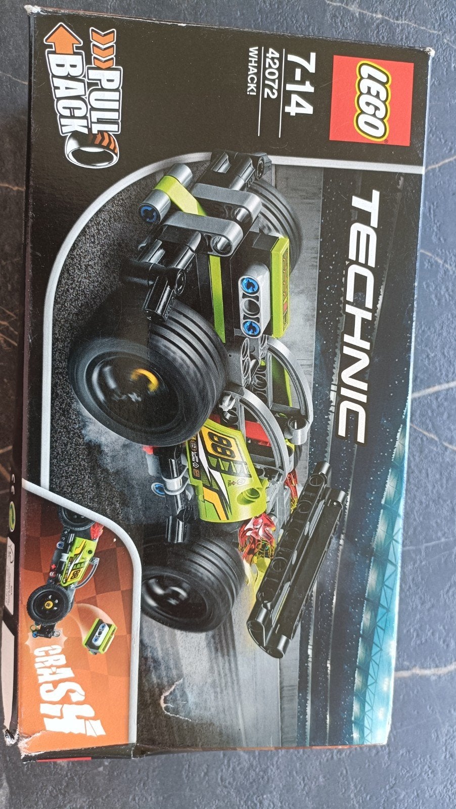LEGO Technic 42072 Whack! Pull-Back Racer, Lego, Nieuw, Ophalen of Verzenden, Technic