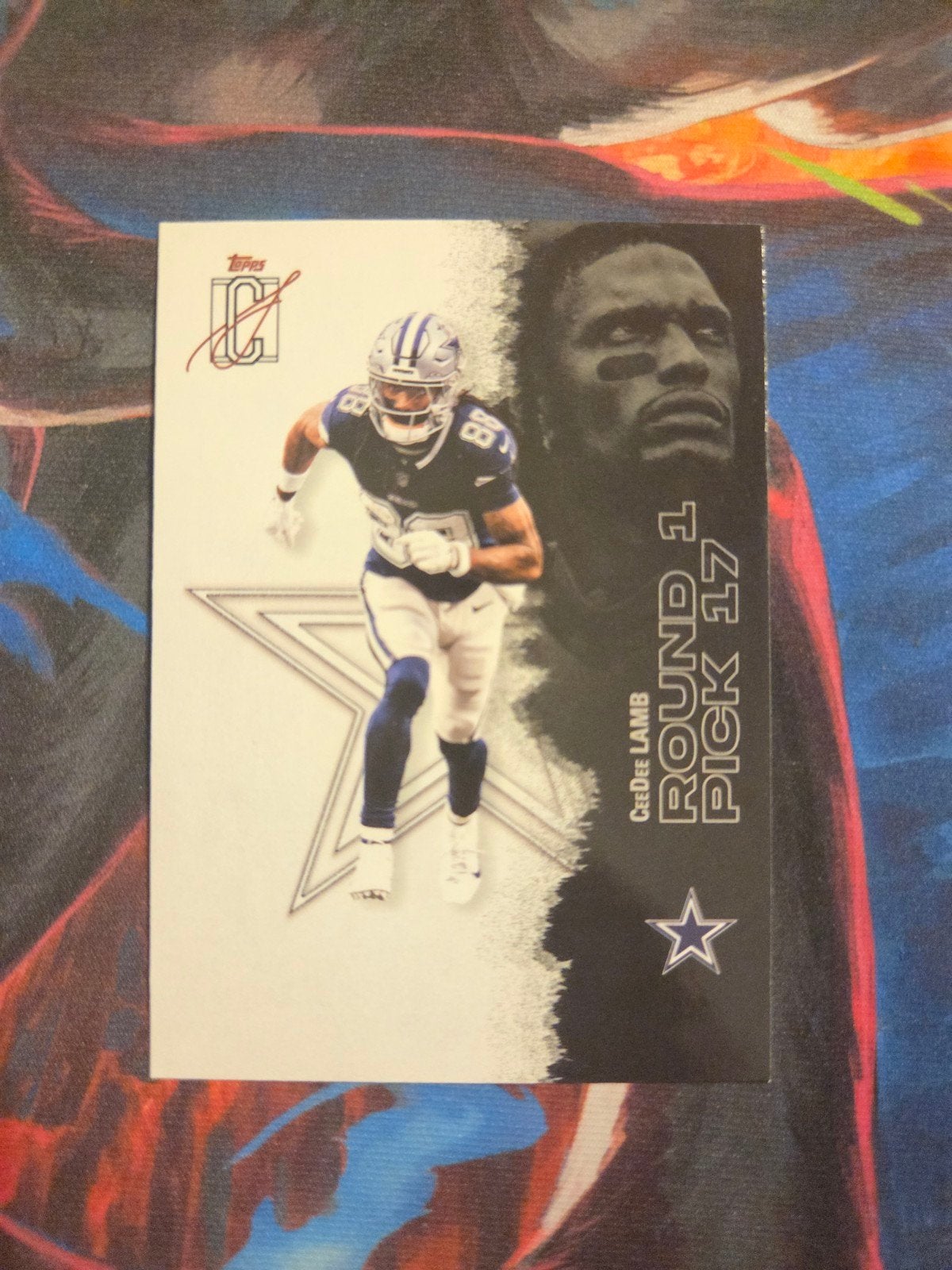 Topps Ceedee Lamb Rookie Kaart - Dallas Cowboys NFL, Ophalen of Verzenden, Zo goed als nieuw, Overige sporten, Spelerskaart