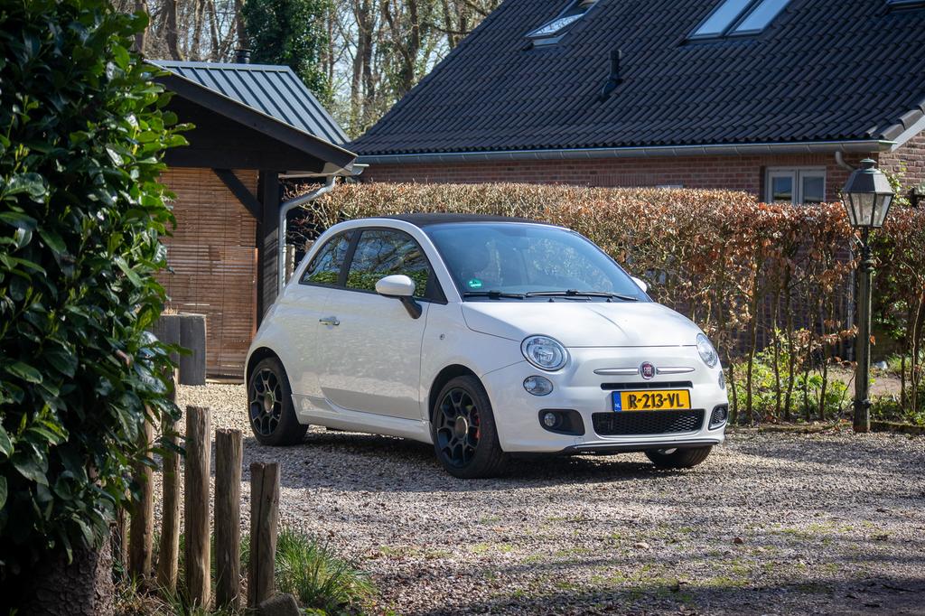 Zeer mooie Fiat 500C Sport Twinair 105pk, Auto's, Voorwielaandrijving, Wit, 24 km/l, Handgeschakeld