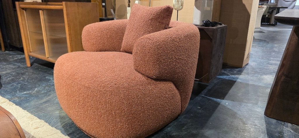 Fauteuil Bruno – Bruin/Terra  Showmodel, Ophalen, Minder dan 50 cm, Bornsestraat 31, 75 tot 100 cm