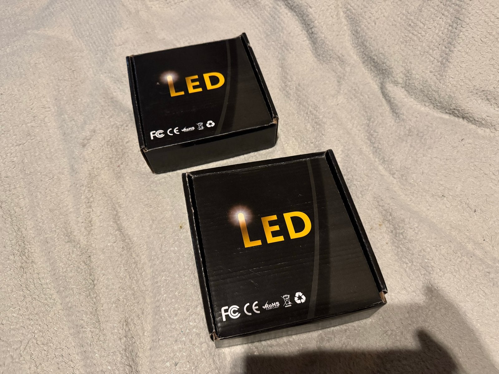 2x Zwarte LED leeslampjes met schakelaar - Nieuw, Overige merken, Zwart, Nieuw, Overige fittingen