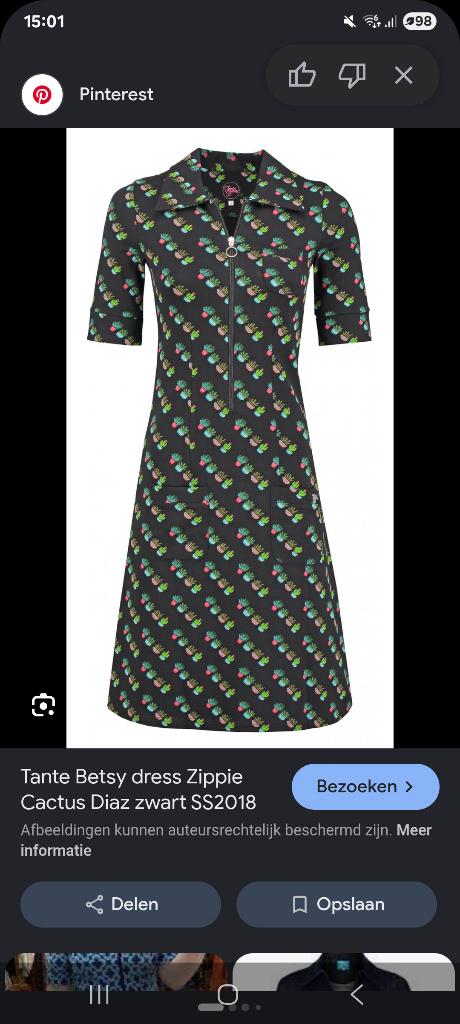 Leuke Tante Betsy-jurk maat Xl, Kleding | Dames, Jurken, Maat 38/40 (M), Tante Betsy, Zwart, Ophalen of Verzenden