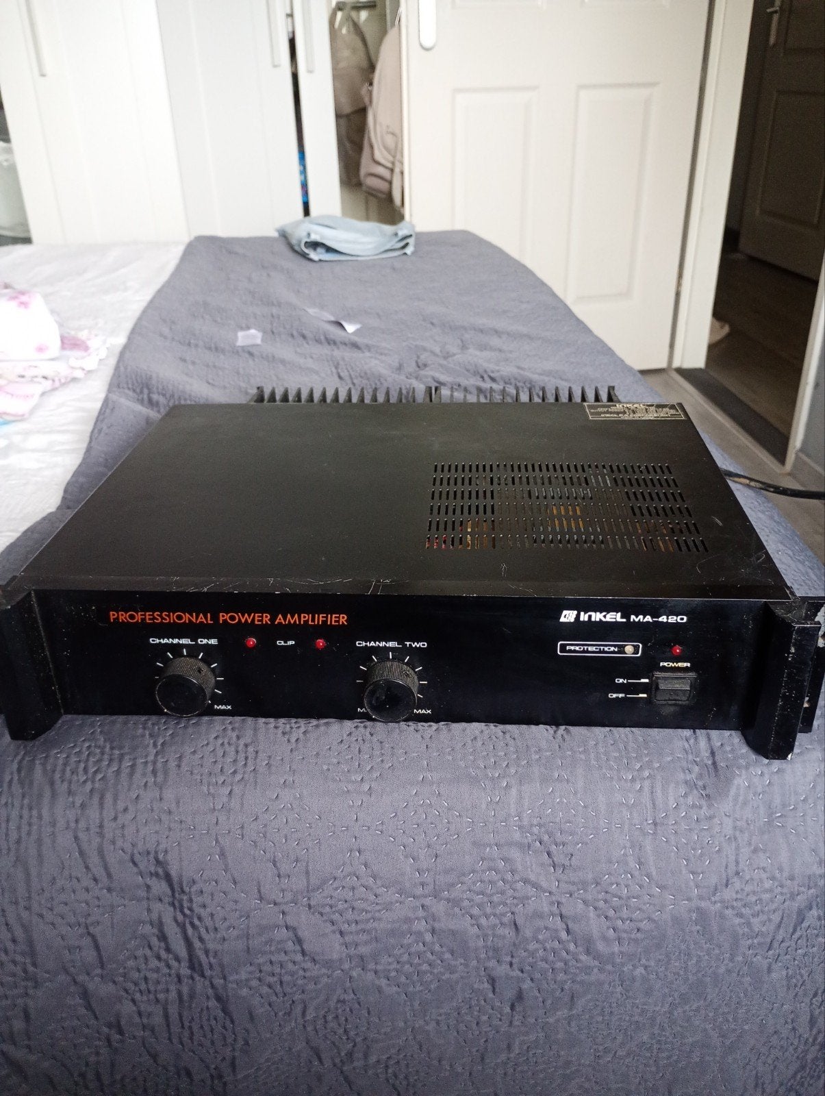 Inkel MA-420 Professionele Eindversterker, Ophalen of Verzenden, Gebruikt, 120 watt of meer, Overige merken