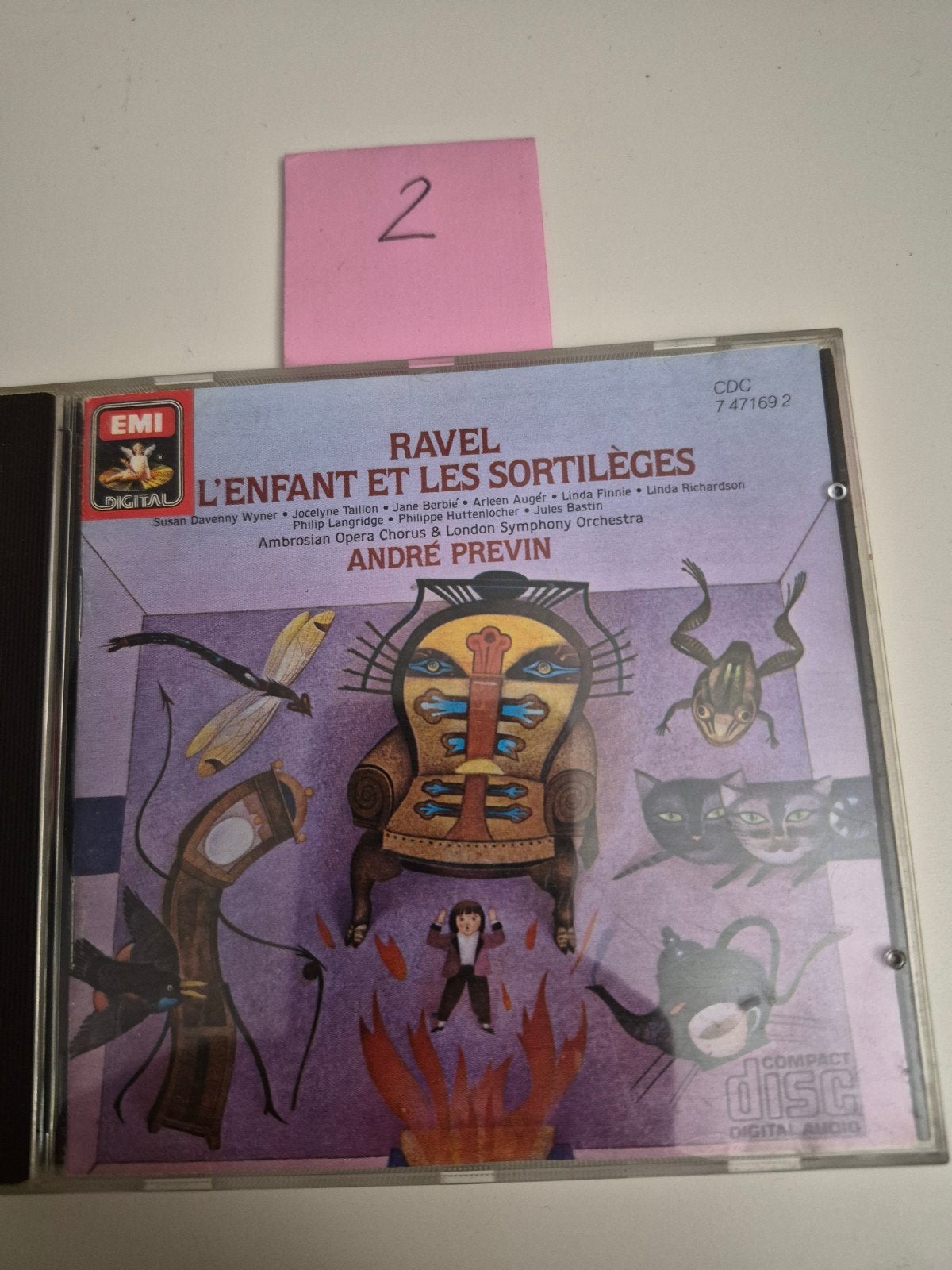 Ravel - L'Enfant et les Sortilèges CD - André Previn, Overige componisten, Opera of Operette, Modernisme tot heden, Ophalen of Verzenden