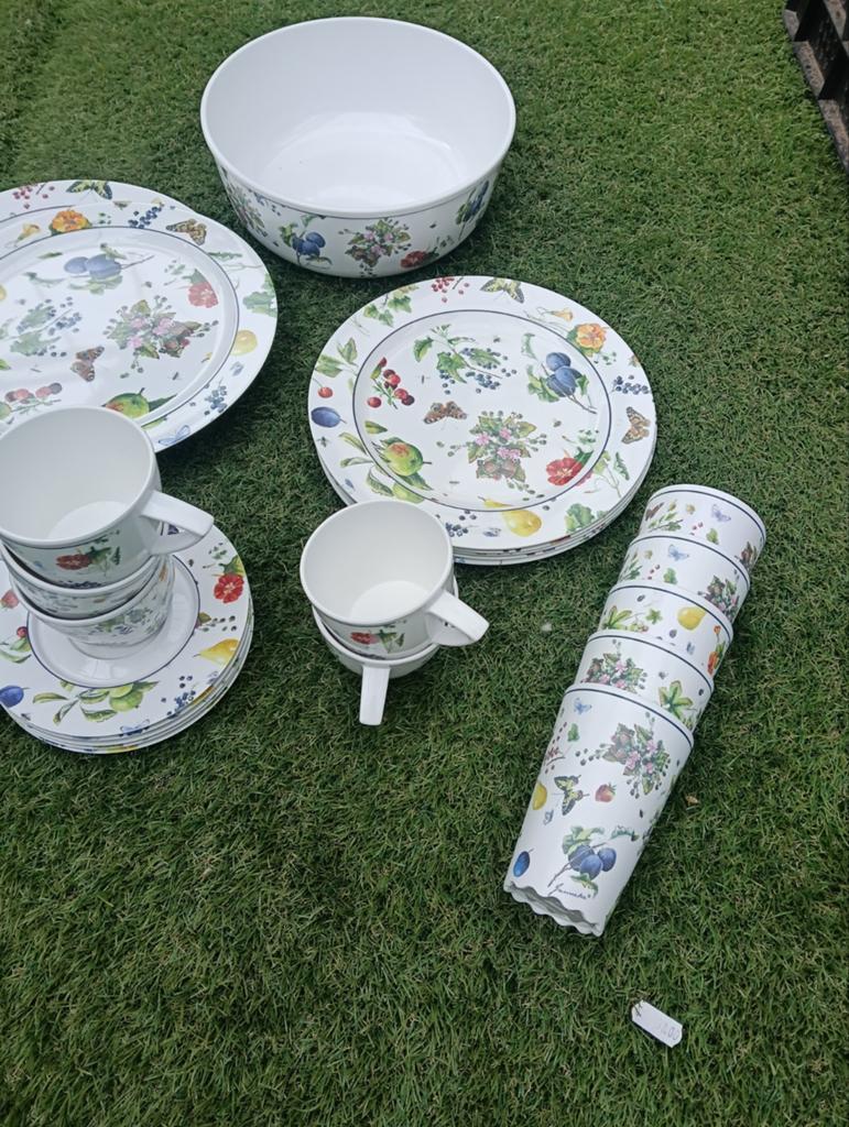 Mepal Rosti Servies met Fruitdecor - Ideaal voor Camping/Pic, Ophalen of Verzenden
