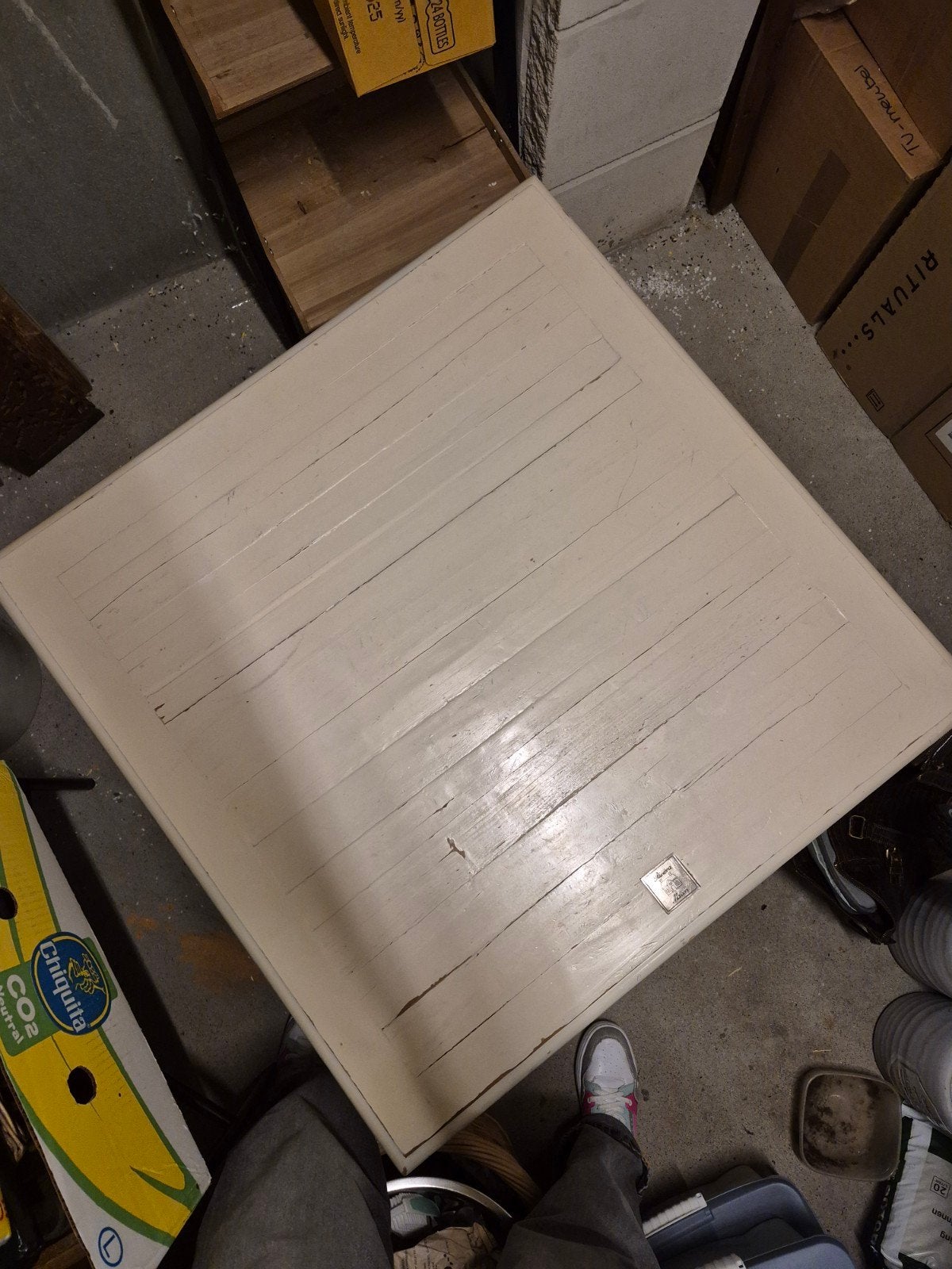 Riviera Maison salontafel L90 x B90 x H40 cm, Ophalen, Gebruikt, 50 tot 100 cm, 50 tot 100 cm