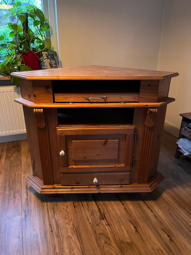 Hoekkastje/computerkastje, gratis, Huis en Inrichting, Kasten | Televisiemeubels, Ophalen, Gebruikt, 50 tot 100 cm, Minder dan 100 cm