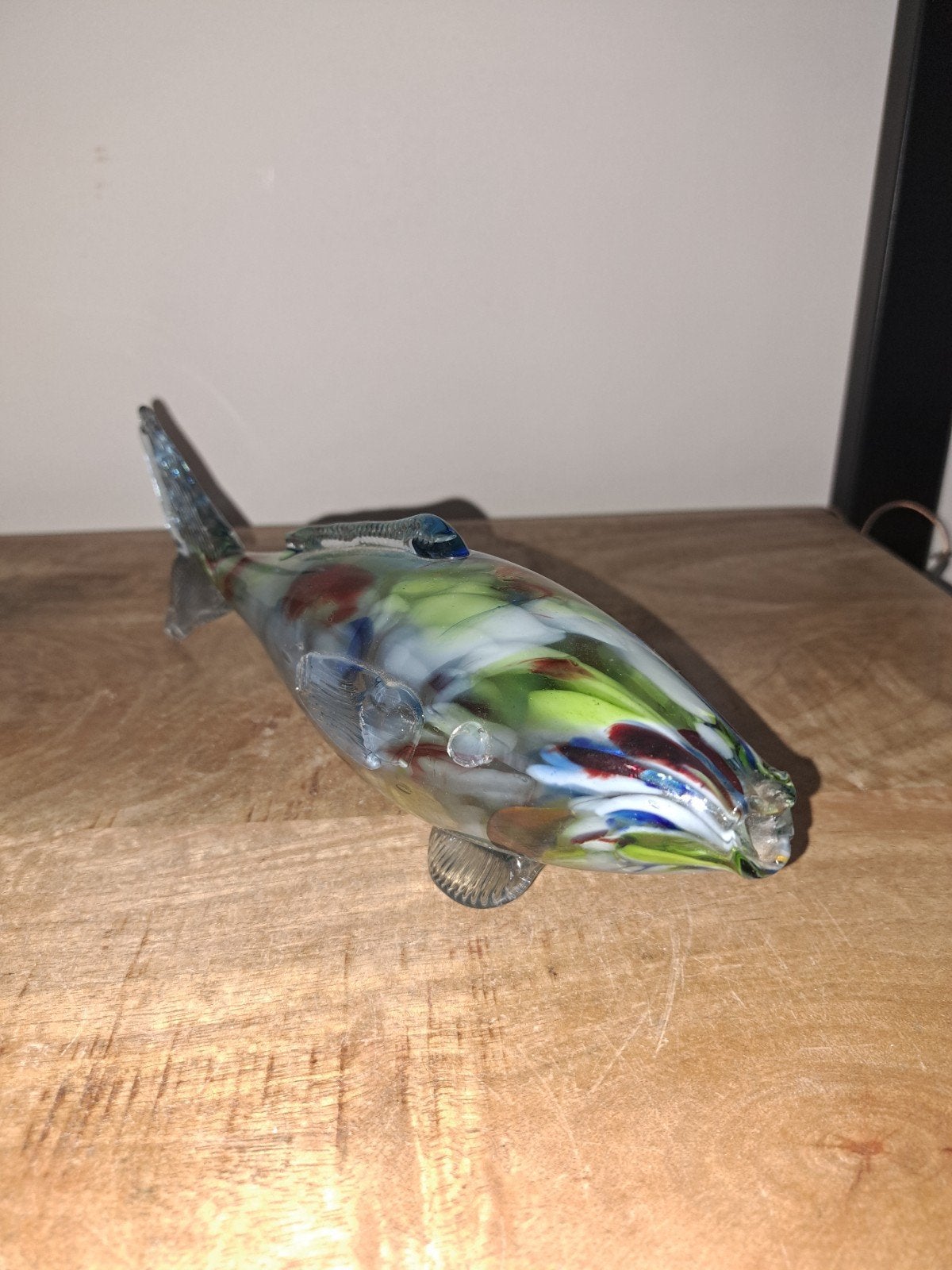 Murano retro vintage art glass beeld vis, Ophalen of Verzenden