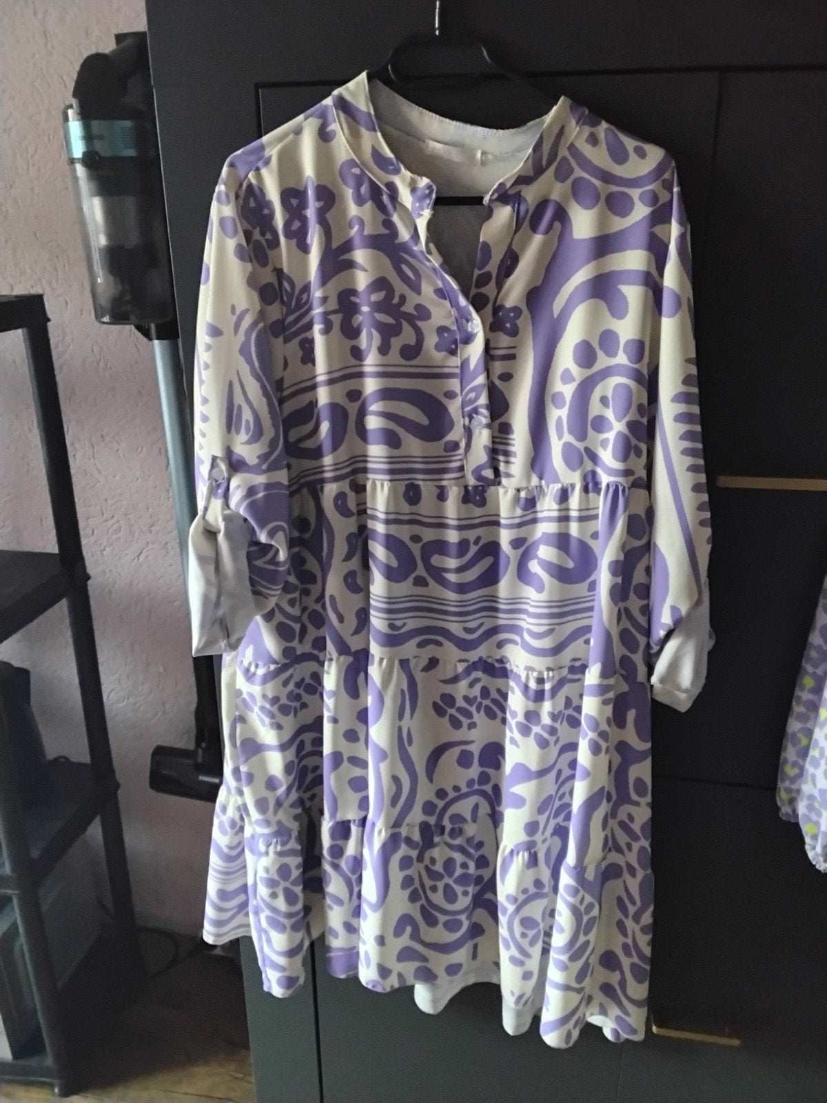 Nieuwe jurk/tuniek draagbaar tot 46 en nieuwe panter blouse, Ophalen of Verzenden, Nieuw, Maat 46/48 (XL) of groter, Paars