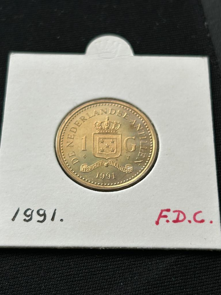 1 gulden 1991 Nederlandse Antillen, Verzenden, Nederland, Munten