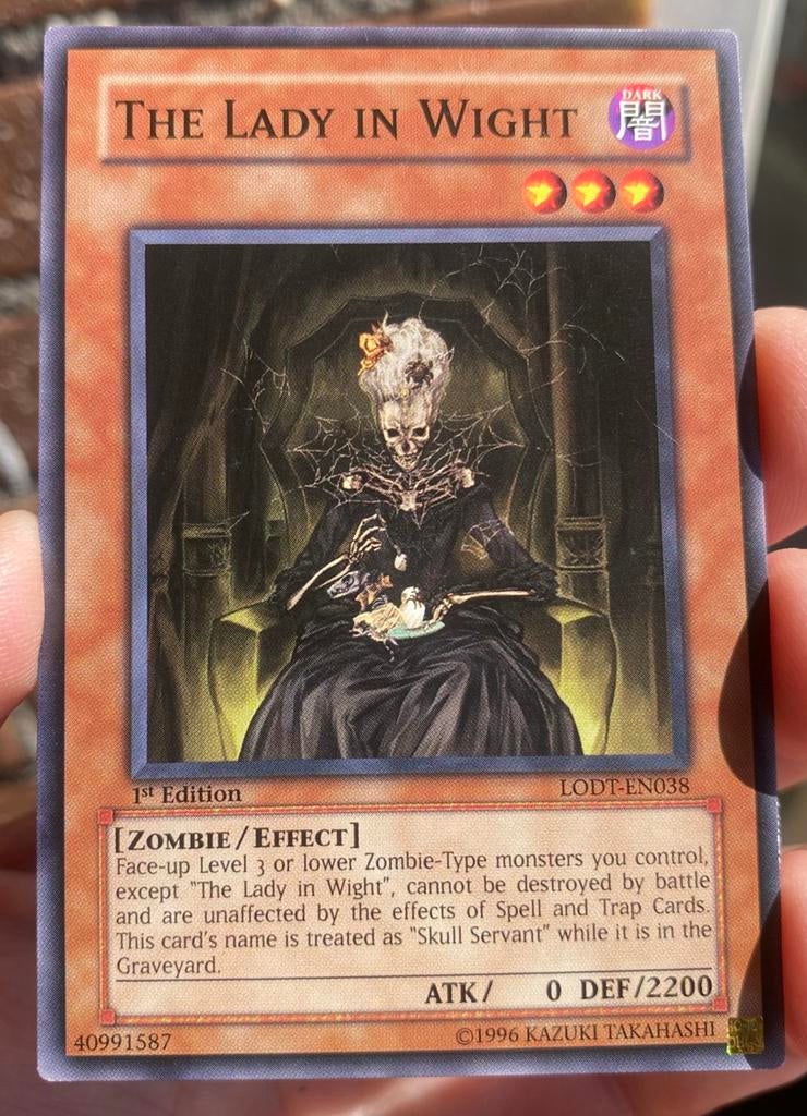 Yu-Gi-Oh! The Lady in Wight LODT 1st Edition !, Hobby en Vrije tijd, Verzamelkaartspellen | Yu-gi-Oh!, Gebruikt, Losse kaart, Ophalen of Verzenden