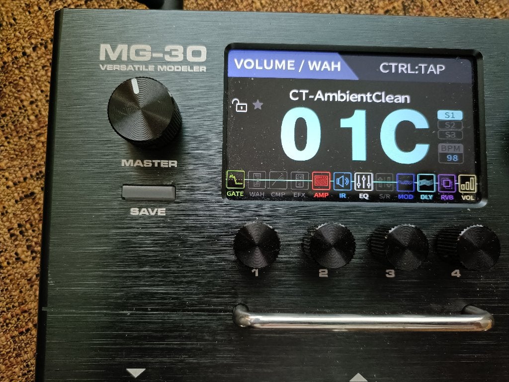 NUX MG30  modeller gitaar, Muziek en Instrumenten, Effecten, Ophalen of Verzenden, Gebruikt, Multi-effect