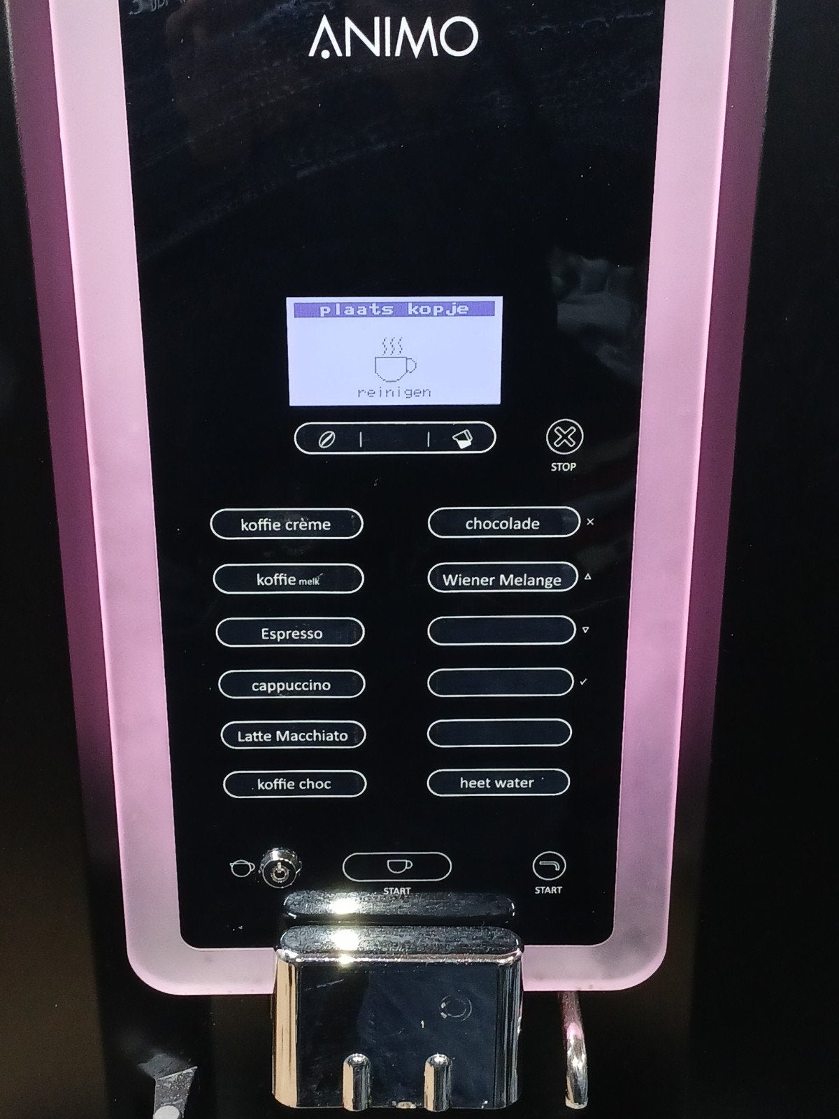 Animo OptiBean Koffiemachine - Nette Staat, 10 kopjes of meer, Koffiemachine, Zo goed als nieuw, Koffiebonen