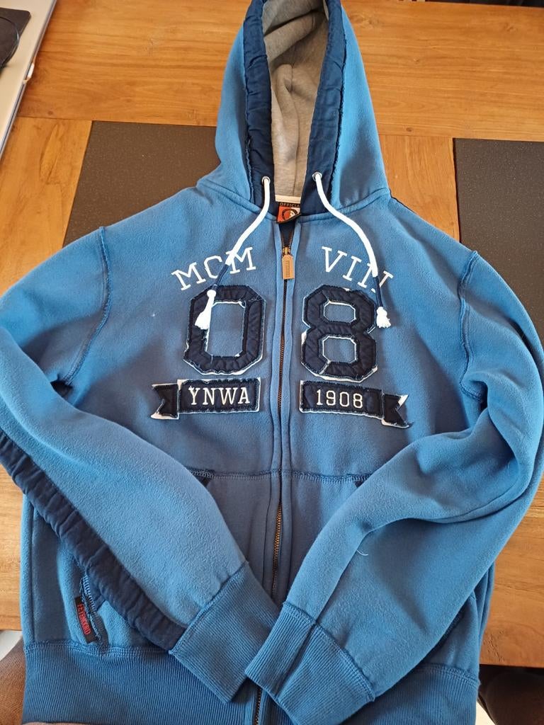 Feyenoord hoodie FR1908 casual maat S (z.g.a.n.), Ophalen of Verzenden, Zo goed als nieuw, Blauw