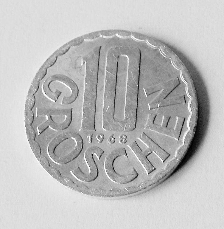 Munt Oostenrijk 10 Groschen 1968, Verzenden, Oostenrijk, Losse munt
