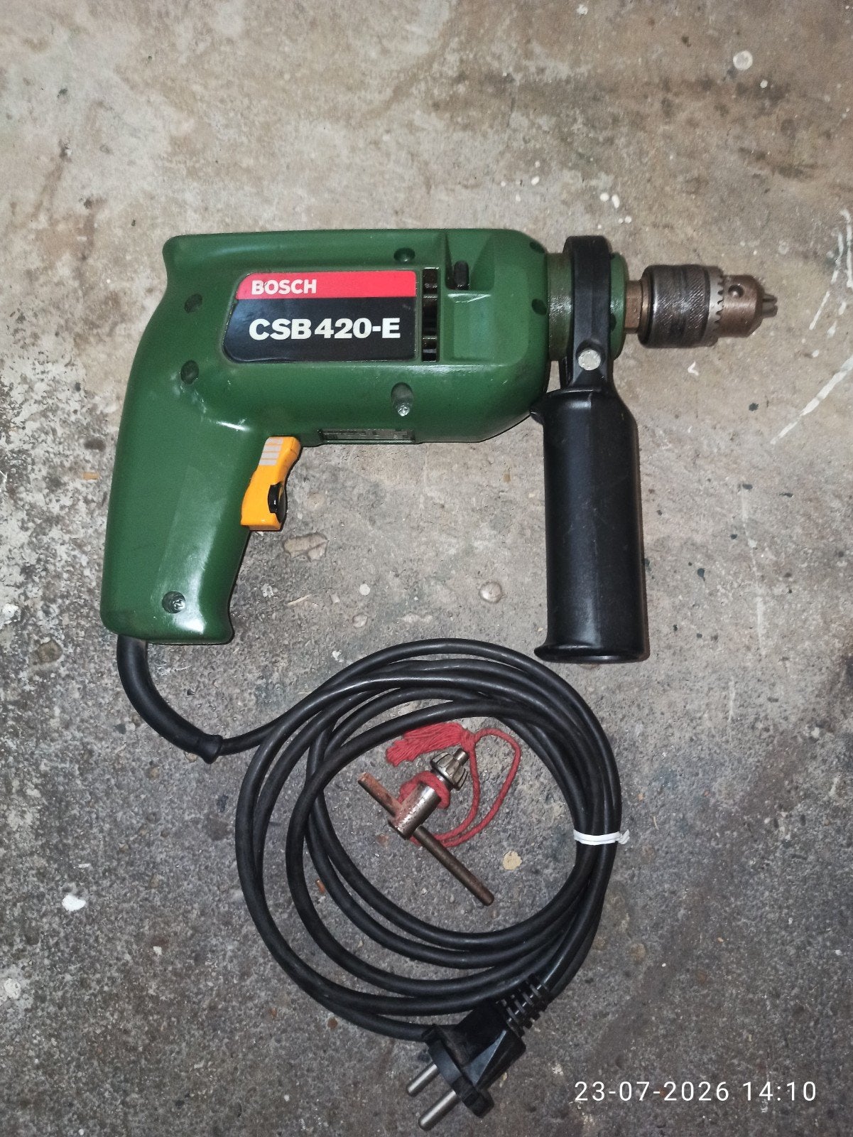 Bosch CSB 420-E klopboormachine - Gebruikt, Boormachine, Gebruikt, Variabele snelheid, Ophalen of Verzenden