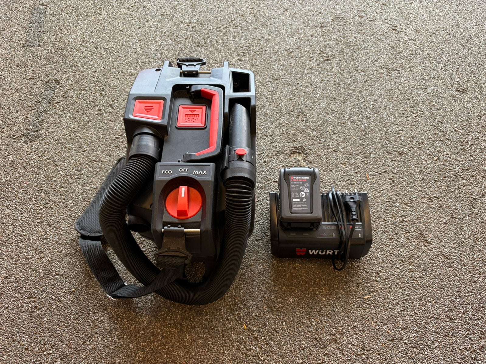 Würth accu stofzuiger 18v + 18v accu + 18v lader, Ophalen of Verzenden, Zo goed als nieuw
