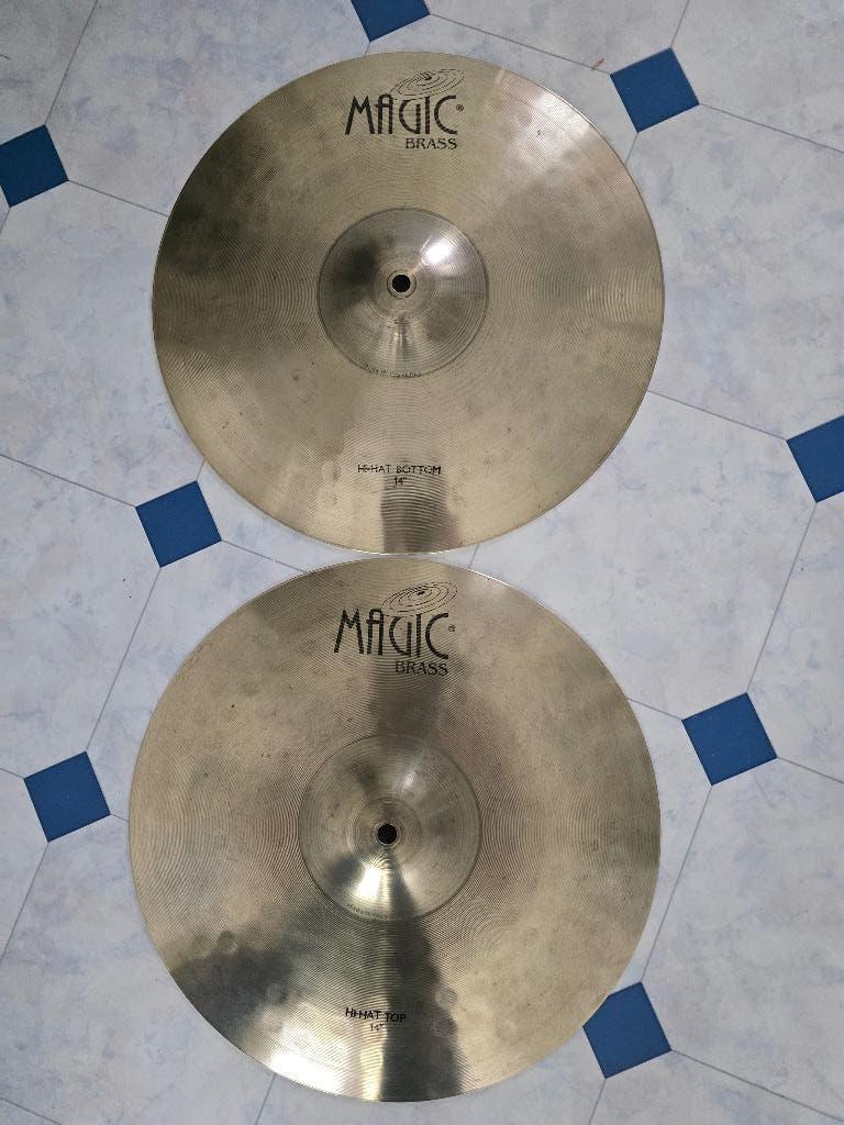 Magic Brass  14'' hi-hat Bottom, Muziek en Instrumenten, Instrumenten | Onderdelen, Ophalen of Verzenden, Gebruikt, Drums of Percussie