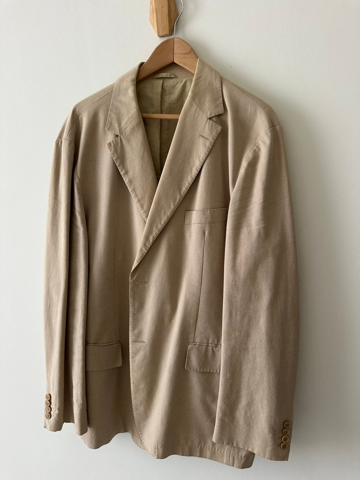 Prachtig beige Hugo Boss herencolbert/blazer. Maat 56/58 XXL, Kleding | Heren, Kostuums en Colberts, Ophalen of Verzenden, Zo goed als nieuw