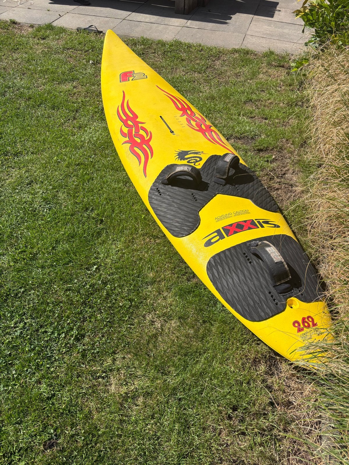 F2 Axxis 262 surfboard, Watersport en Boten, Ophalen, Met voetbanden, 250 tot 300 cm, Gebruikt