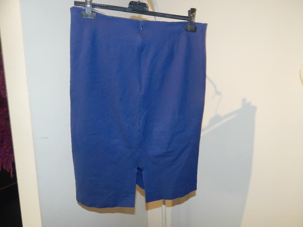 Missoni vorstelijk kobalt blauwe rok splitje achterkant IT44, Maat 38/40 (M), Knielengte, Missoni, Gedragen