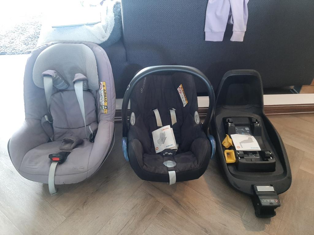 Maxi-Cosi CabrioFix, 2wayFix & 2way Pearl met accessoires, Kinderen en Baby's, Autostoeltjes, Gebruikt, Maxi-Cosi, 0 t/m 13 kg
