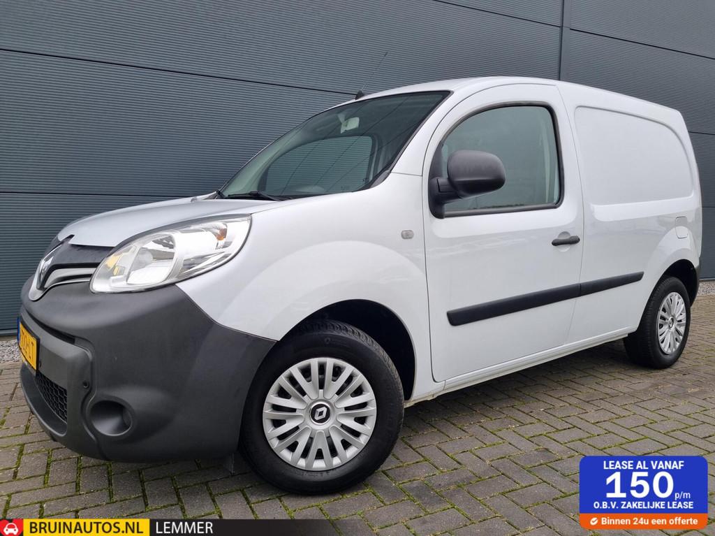 Renault Kangoo 1.2 TCe 115 PK Grijs kenteken benzine airco, Auto's, Bestelauto's, Gebruikt, Euro 6, 4 cilinders, Renault