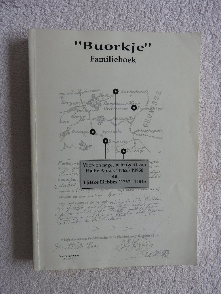 Buorkje Familieboek - Voor- en nageslacht Halbe Aukes, Ophalen of Verzenden, Zo goed als nieuw