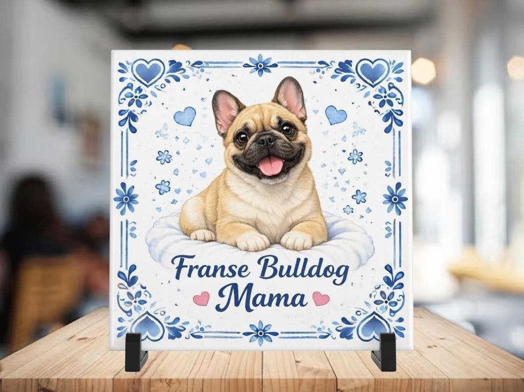 Franse Bulldog Mama - Moederdag Tegel, Verzenden, Nieuw
