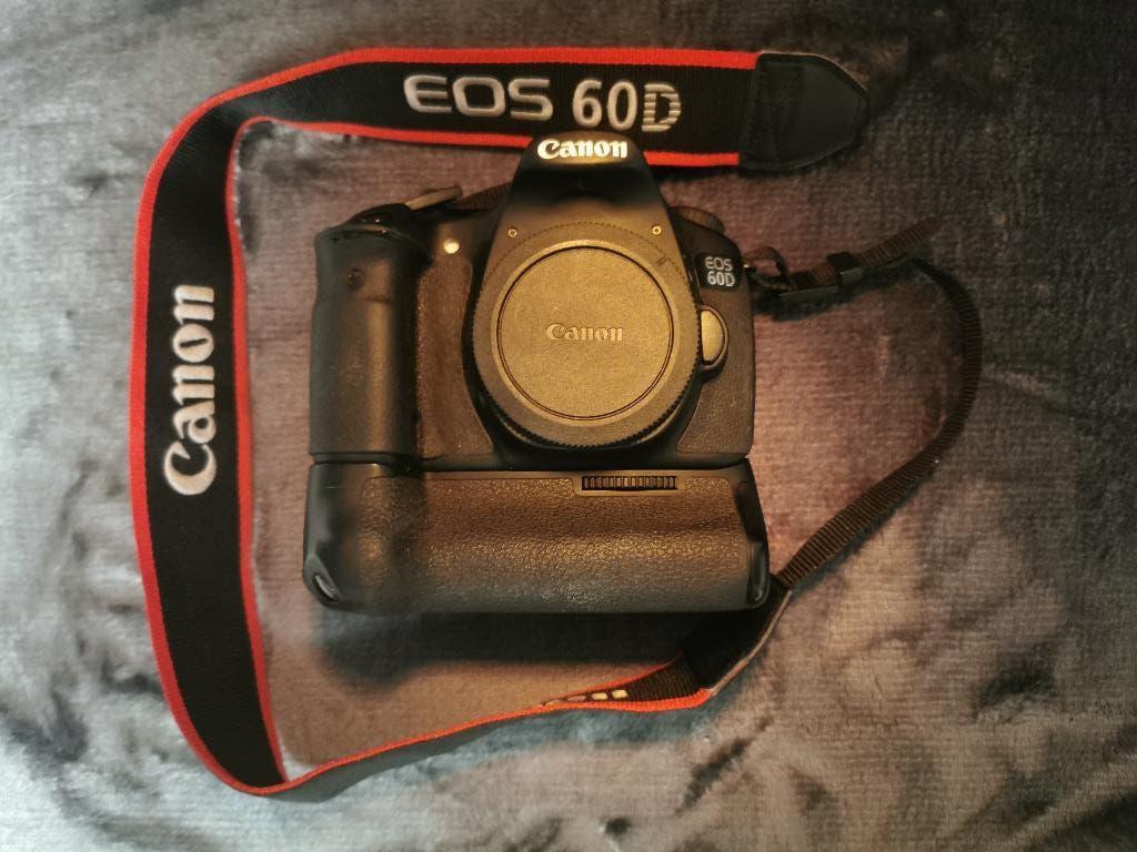 Canon 60D+BG-E9+2x Hi-power Accu+oplader+OVP+handleiding, 18 Megapixel, Gebruikt, Spiegelreflex, Verzenden